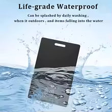 Slim Wallet Tracker Card iPhone Smart Tag Work with Find My (iOS Only) Air-Tag Bluetooth Search GPS Locator Wallet Finder Card