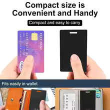 Slim Wallet Tracker Card iPhone Smart Tag Work with Find My (iOS Only) Air-Tag Bluetooth Search GPS Locator Wallet Finder Card